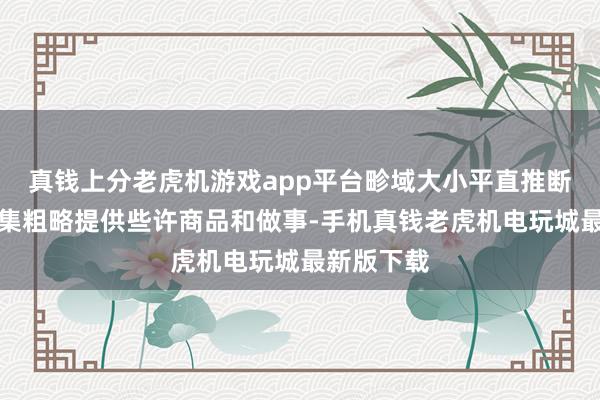 真钱上分老虎机游戏app平台畛域大小平直推断到电力市集粗略提供些许商品和做事-手机真钱老虎机电玩城最新版下载